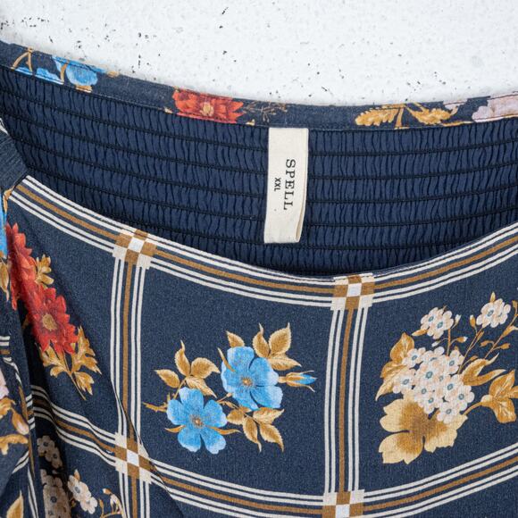 SPELL Women's Floral Tunic Dress Mystic size 2XL Boho - Picture 3 of 9